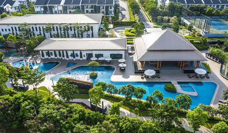 Khu bể bơi tiện ích dự án Park City Hà Nội
